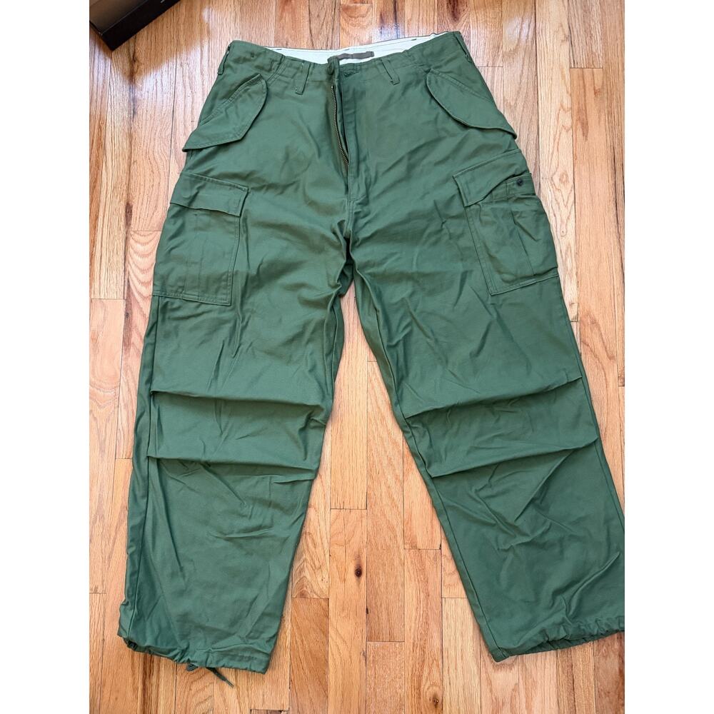 Vtg US Army M65 Cargo Field Pants Regular Medium W 34 L 30 Olive